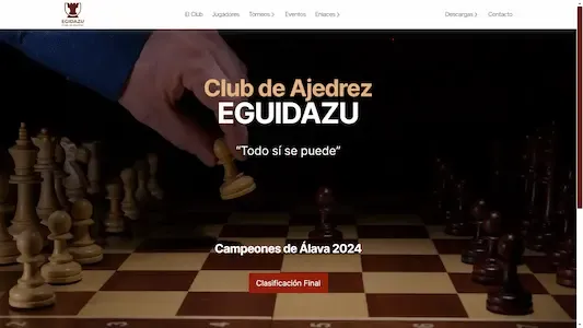 Sitio Web del Club Ajedrez Egidazu