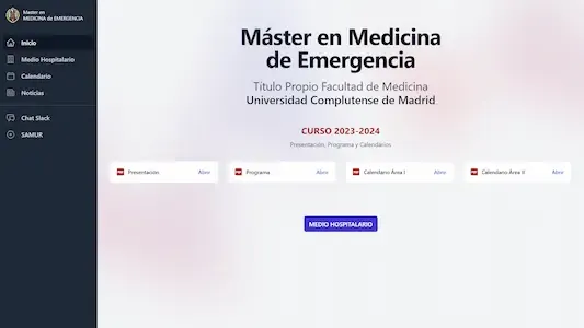 Sitio Web Master en Medicina de Emergencia