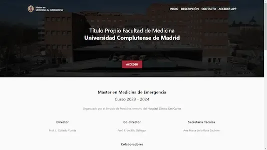 Landing Page Master en Medicina de Emergencia